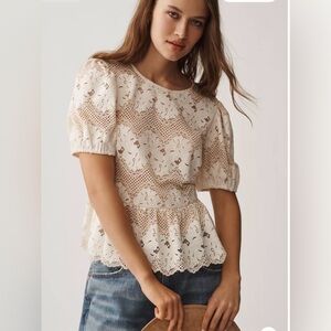 NWT! ❤️Anthropologie❤️ Peplum Top